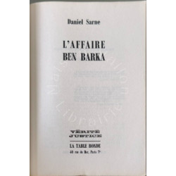 L'affaire Ben Barka préface de Me Jean Marc Varaut interventions...