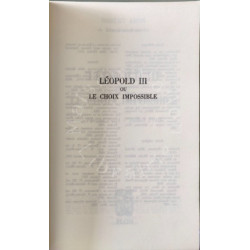 Léopold III ou le choix impossible