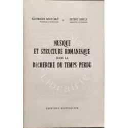 Musique et structure romanesque dans la «Recherche du temps perdu»