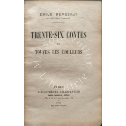 Trente-six contes de toutes les couleurs ( avec gravure de...