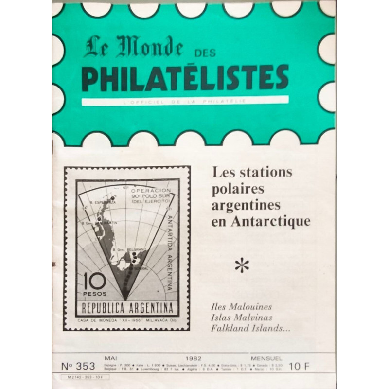 Le Monde des Philatélistes N°353