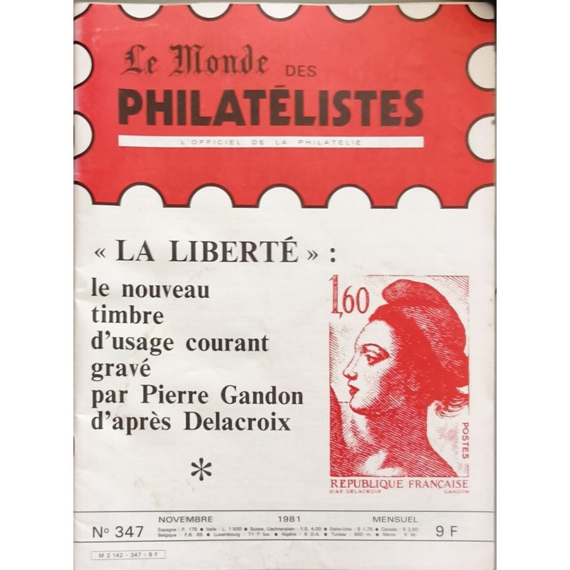 Le Monde des Philatélistes N°347