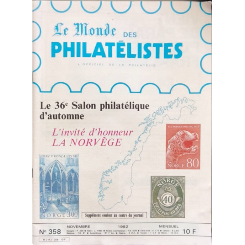 Le Monde des Philatélistes N°358