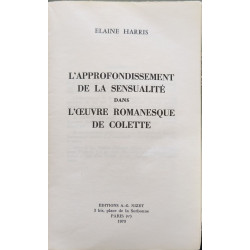 L'approfondissement de la sensualité dans l'œuvre romanesque de...