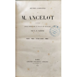 Œuvres complètes de M. Ancelot - théâtre poésie six mois en Russie...