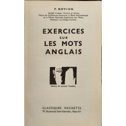 Exercices sur les mots anglais