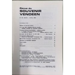 Revue du souvenir vendéen Mars-Avril 1980 n°130