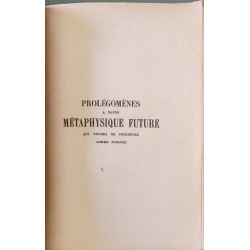 Prolégomènes à toute métaphysique future qui pourra se présenter...