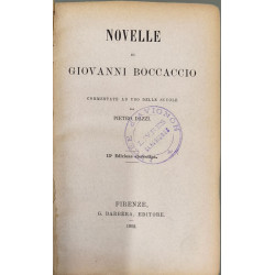 Novelle di Giovanni Boccaccio commentate ad uso delle scuole da...