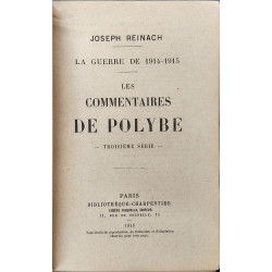Les commentaires de Polybe - troisième série