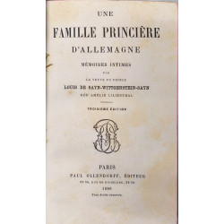 Une famille princière d'Allemagne : mémoires intimes