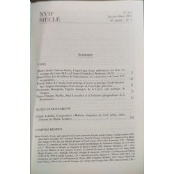 Revue XVII° siecle n° 222