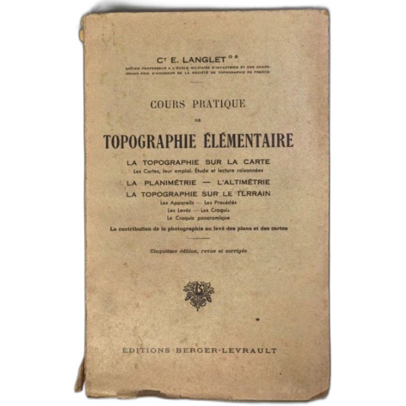 Cours pratique de topographie élémentaire