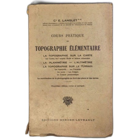 Cours pratique de topographie élémentaire