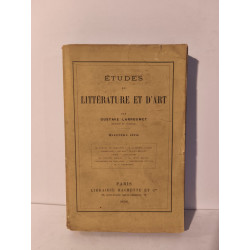 Études de littérature et d'art