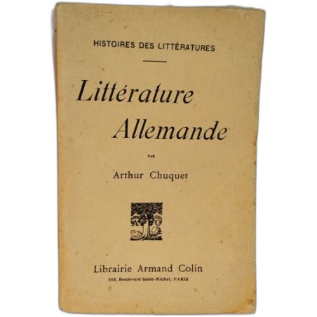 Histoires des littératures / litterature allemande