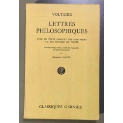 Lettres philosophiques ( avec le texte complet des remarques sur...