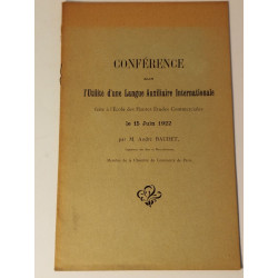 CONFÉRENCE sur l'Utilité d'une Langue Auxiliaire Internationale