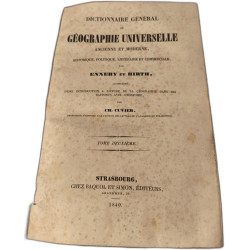 Dictionnaire de Géographie intro. de Ch. cuvier/ 4 tomes complet